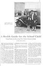 Better Homes & Gardens October 1930 Magazine Article: A Health Guide for the School Child