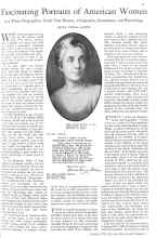 Better Homes & Gardens October 1930 Magazine Article: Fascinating Portraits of American Women