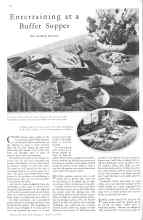 Better Homes & Gardens October 1930 Magazine Article: Entertaining at a Buffet Supper