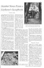 Better Homes & Gardens October 1930 Magazine Article: October Notes From a Gardener's Scrapbook