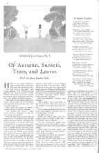 Better Homes & Gardens October 1930 Magazine Article: Of Autumn, Sunsets, Trees, and Leaves