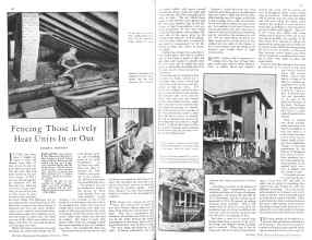 Better Homes & Gardens October 1930 Magazine Article: Fencing Those Lively Heat Units In or Out