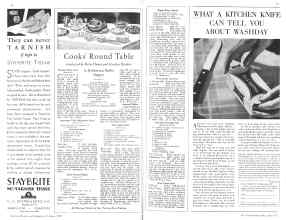 Better Homes & Gardens October 1930 Magazine Article: Cooks' Round Table