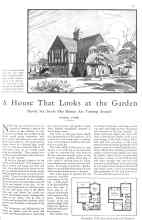 Better Homes & Gardens November 1930 Magazine Article: A House That Looks at the Garden