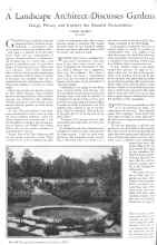 Better Homes & Gardens November 1930 Magazine Article: A Landscape Architect Discusses Gardens