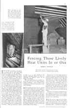 Better Homes & Gardens November 1930 Magazine Article: Fencing Those Lively Heat Units In or Out