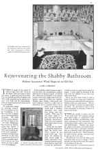 Better Homes & Gardens November 1930 Magazine Article: Rejuvenating the Shabby Bathroom