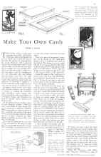 Better Homes & Gardens November 1930 Magazine Article: Make Your Own Cards