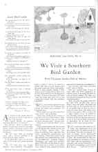 Better Homes & Gardens November 1930 Magazine Article: We Visit a Southern Bird Garden