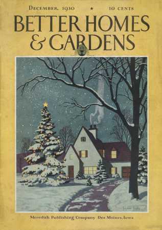 Better Homes & Gardens December 1930 Magazine Cover
