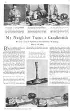 Better Homes & Gardens December 1930 Magazine Article: My Neighbor Turns a Candlestick