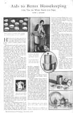 Better Homes & Gardens December 1930 Magazine Article: Aids to Better Housekeeping