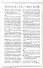 Better Homes & Gardens December 1930 Magazine Article: ACROSS THE EDITOR'S DESK