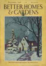 Better Homes & Gardens December 1930 Magazine Cover