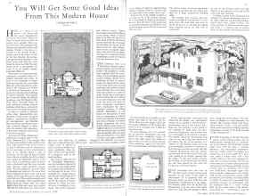 Better Homes & Gardens December 1930 Magazine Article: You Will Get Some Good Ideas From This Modern House