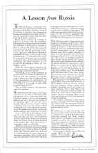 Better Homes & Gardens January 1931 Magazine Article: A Lesson from Russia