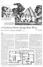 Better Homes & Gardens January 1931 Magazine Article: A Gardened Home Facing Both Ways