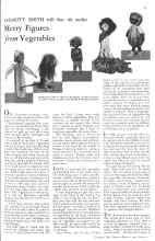 Better Homes & Gardens January 1931 Magazine Article: Merry Figures from Vegetables