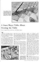 Better Homes & Gardens January 1931 Magazine Article: A Linen Buyer Talks About Dressing the Table