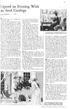 Better Homes & Gardens January 1931 Magazine Article: I Spend an Evening With the Seed Catalogs