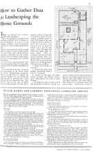 Better Homes & Gardens January 1931 Magazine Article: How to Gather Data for Landscaping the Home Grounds