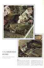 Better Homes & Gardens January 1931 Magazine Article: A GARDENED HOME