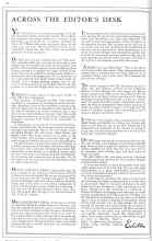 Better Homes & Gardens January 1931 Magazine Article: ACROSS THE EDITOR'S DESK