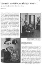 Better Homes & Gardens February 1931 Magazine Article: Furniture Petticoats for the 1931 Home