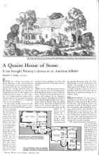 Better Homes & Gardens February 1931 Magazine Article: A Quaint House of Stone