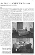Better Homes & Gardens February 1931 Magazine Article: The Practical Use of Modern Furniture