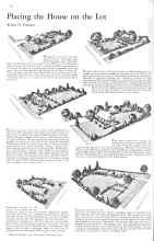 Better Homes & Gardens February 1931 Magazine Article: Placing the House on the Lot