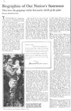Better Homes & Gardens February 1931 Magazine Article: Biographies of Our Nation's Statesmen