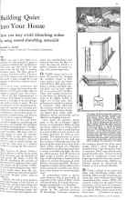 Better Homes & Gardens February 1931 Magazine Article: Building Quiet Into Your House