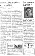Better Homes & Gardens February 1931 Magazine Article: What a Club President Ought to Know