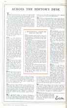 Better Homes & Gardens February 1931 Magazine Article: ACROSS THE EDITOR'S DESK