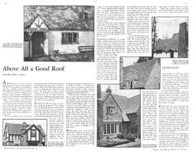Better Homes & Gardens February 1931 Magazine Article: Above All a Good Roof