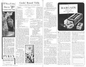 Better Homes & Gardens February 1931 Magazine Article: Cooks' Round Table