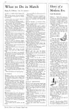 Better Homes & Gardens March 1931 Magazine Article: What to Do in March