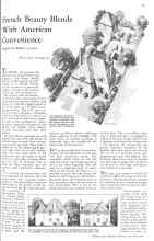 Better Homes & Gardens March 1931 Magazine Article: French Beauty Blends With American Convenience