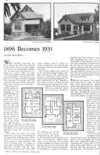 Better Homes & Gardens March 1931 Magazine Article: 1896 Becomes 1931