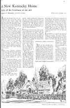 Better Homes & Gardens March 1931 Magazine Article: A New Kentucky Home
