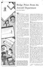 Better Homes & Gardens March 1931 Magazine Article: Bridge Prizes From the Artcraft Department