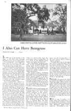 Better Homes & Gardens March 1931 Magazine Article: I Also Can Have Bentgrass