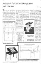 Better Homes & Gardens March 1931 Magazine Article: Toolcraft Fun for the Handy Man and His Son