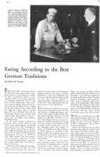 Better Homes & Gardens March 1931 Magazine Article: Eating According to the Best German Traditions