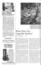 Better Homes & Gardens March 1931 Magazine Article: What Price City Vegetable Garden?