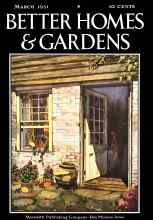 Better Homes & Gardens March 1931 Magazine Cover