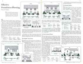 Better Homes & Gardens March 1931 Magazine Article: Effective Foundation Planting