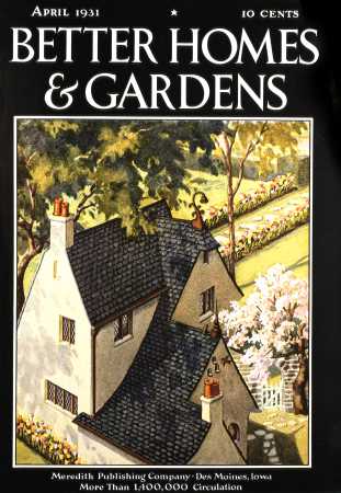 Better Homes & Gardens April 1931 Magazine Cover
