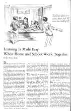 Better Homes & Gardens April 1931 Magazine Article: Learning Is Made Easy When Home and School Work Together